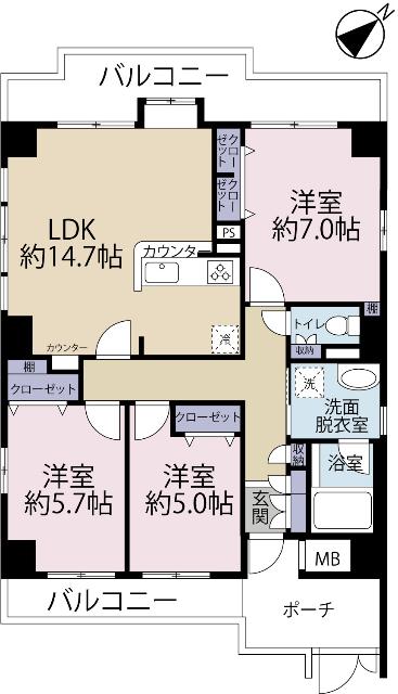 間取り図です