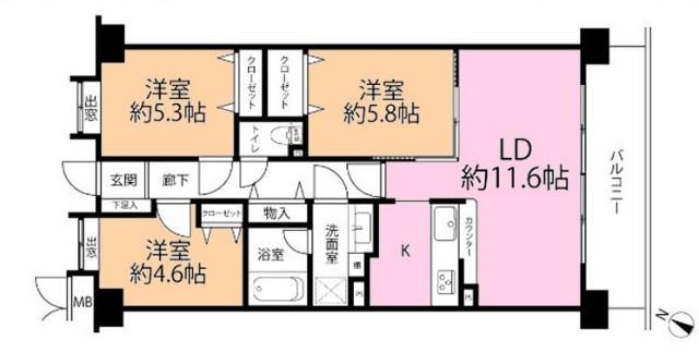 間取図です