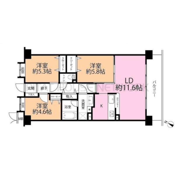 間取図です