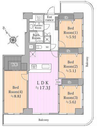間取り図です