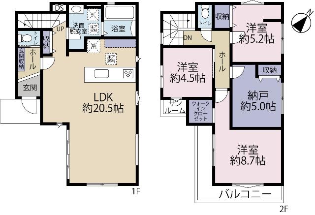 全１棟現場　家事の時短の嬉しい食洗機付き 間取り図画像