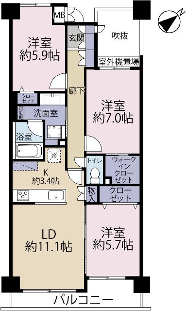 間取り図です