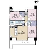 レクセルプラッツァバラキナカヤマ 間取り図画像