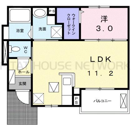 エステート龍田 間取り図写真