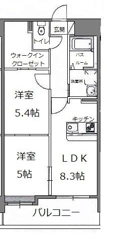 サムティ熊本近見Ⅱ（0702） 間取り図画像