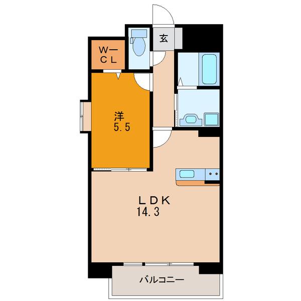 アンクレージュ菊陽（0603） 間取り図画像