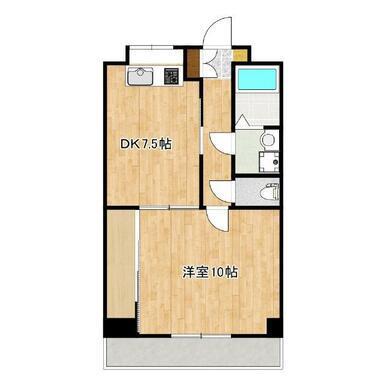 熊本市西区二本木マンション 間取り図画像