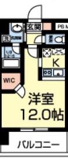 フルール南熊本（203） 間取り図画像