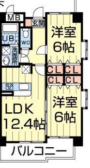 マーベラス近見（401） 間取り図画像