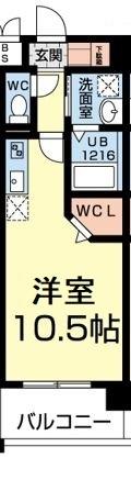 プリマレーベン黒髪（1205） 間取り図画像