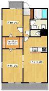 クロノス31田井島（602） 間取り図画像