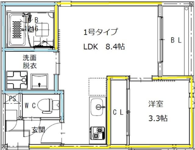 REGALEST上熊本（301） 間取り図画像