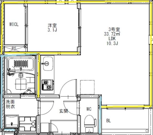 REGALEST東海学園前（303） 間取り図画像