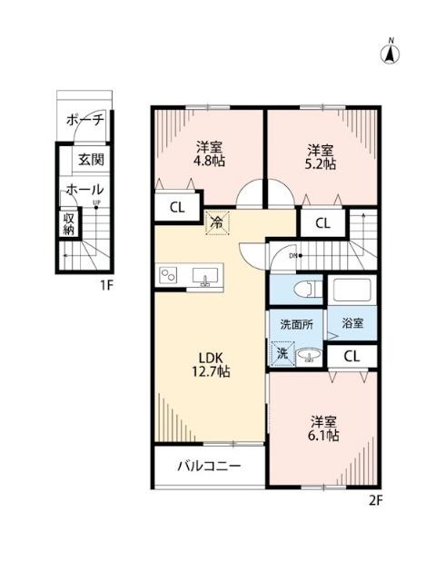 ストーリア小山Ⅰ（204） 間取り図画像