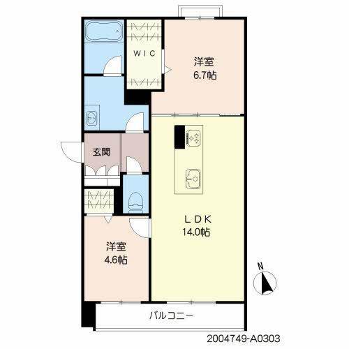 シャーメゾン藤崎宮（303） 間取り図画像