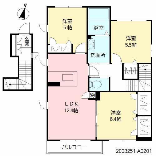 シャーメゾン・クレスト（201） 間取り図画像