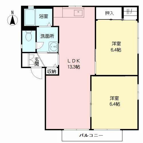 アネスト国府　＊＊（201） 間取り図画像
