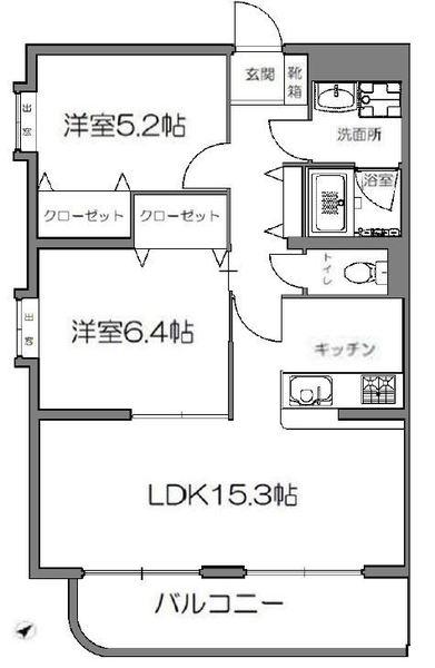 グランベリー長嶺南（205） 間取り図画像