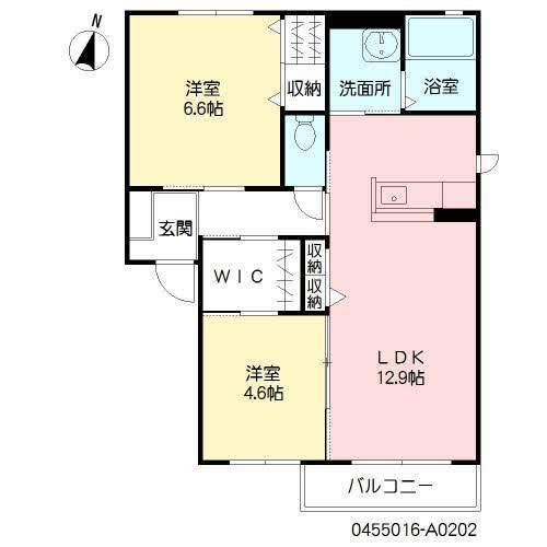 メゾンソレイユⅠ番館（202） 間取り図画像