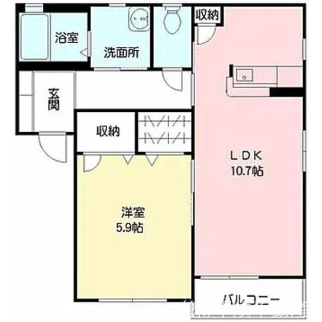 コンフォート・ドゥウェリングA棟（102） 間取り図画像