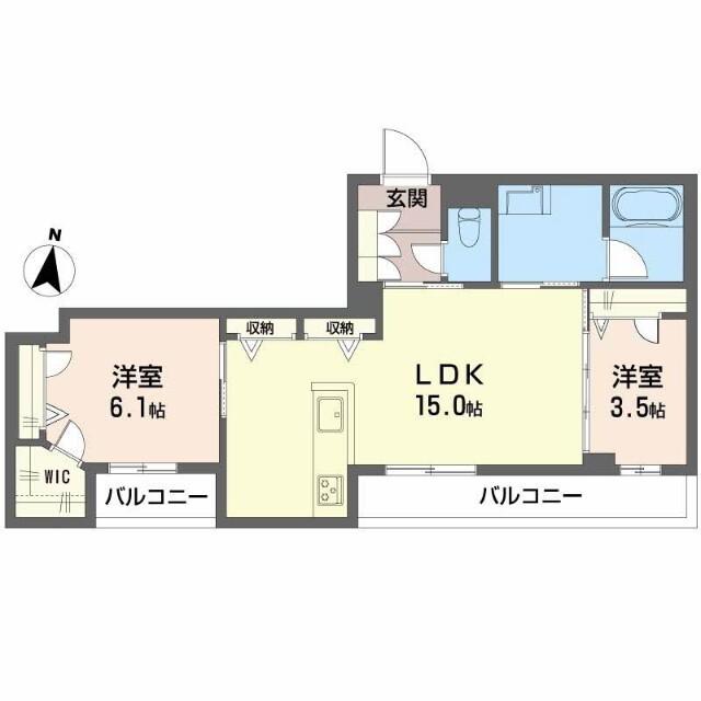 シャーメゾン　ウィステリア（401） 間取り図画像