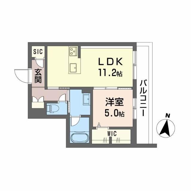 シャーメゾン壺川（202） 間取り図画像