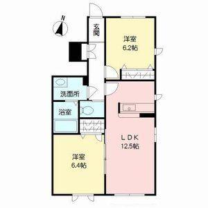 ピエソンプランⅡ（101） 間取り図画像