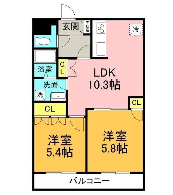 KANNA-KAMUI（502） 間取り図画像