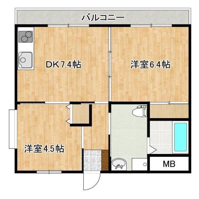 フレール水前寺（501） 間取り図画像