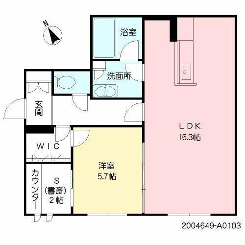 RICCO藤崎宮（103） 間取り図画像