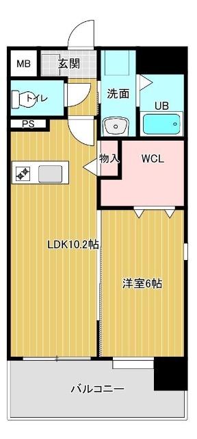 CORLUX新町（204） 間取り図画像