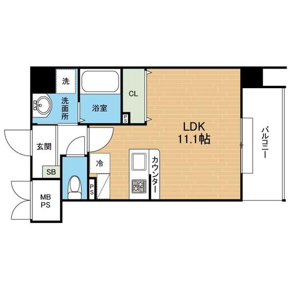 Chelsea　Manor新屋敷（502） 間取り図画像