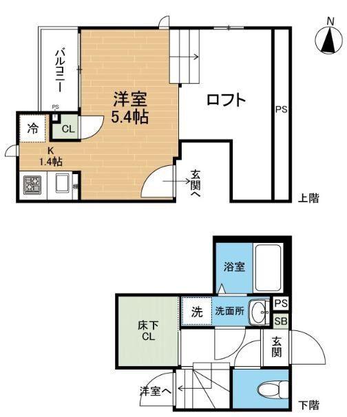 CB南熊本ライト（203） 間取り図画像