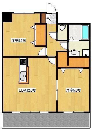 クロノス16月出（504） 間取り図画像