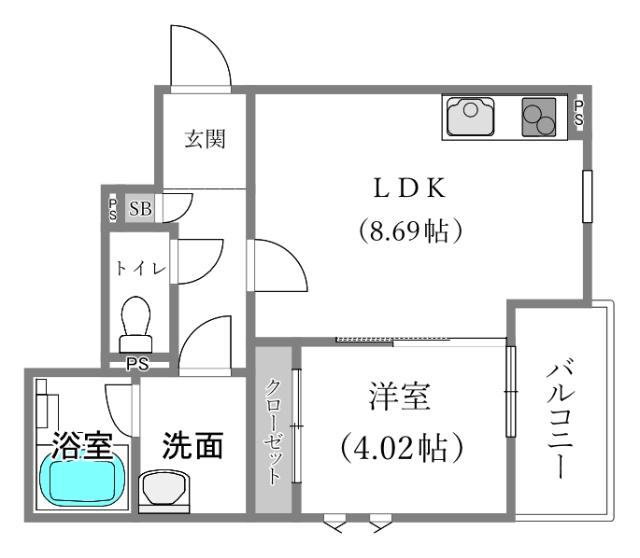 TOMORIE　M2（203） 間取り図画像
