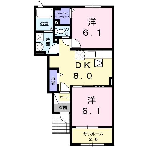 シエルブルー（105） 間取り図画像