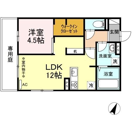 アルバルーチェ黒髪（101） 間取り図画像