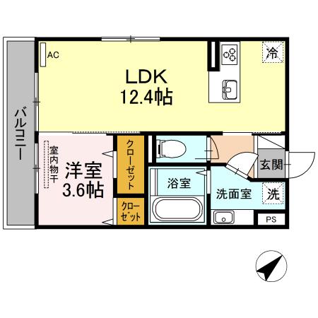 ベルマーレ（305） 間取り図画像
