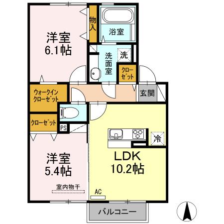 さくら荘（202） 間取り図画像