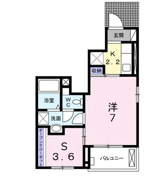 クリザンテーム（101） 間取り図画像
