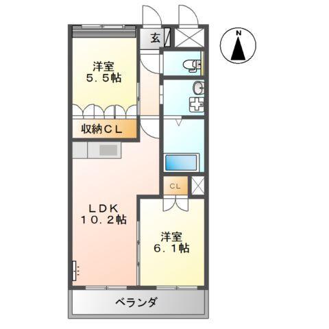 シャンピア桜木東 間取り図画像