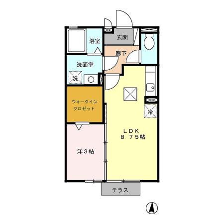 スカイコート（101） 間取り図画像
