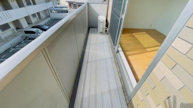 熊本市西区池田アパート バルコニー