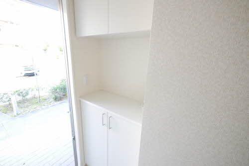 熊本市南区刈草アパート 玄関
