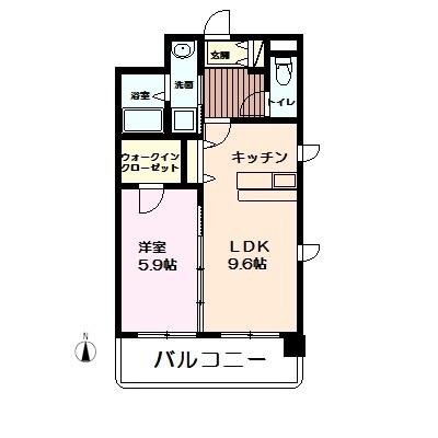 菊池郡菊陽町大字原水マンション 間取り図画像
