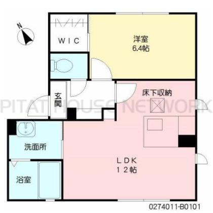 間取りは反転タイプになります。