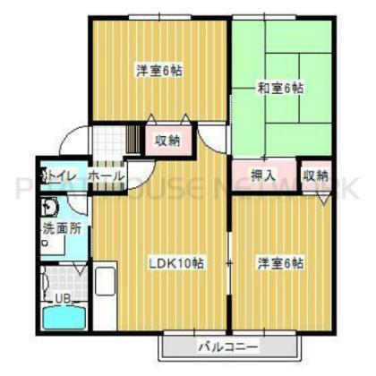 間取りは反転しております。
