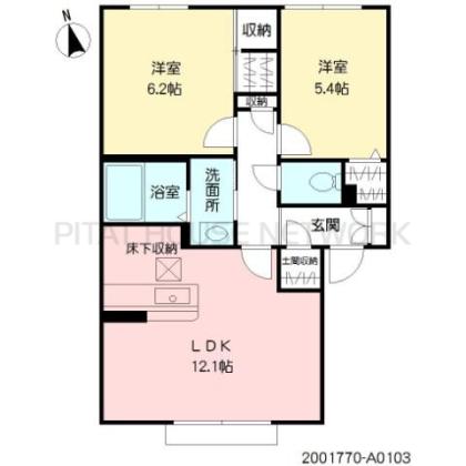 間取りは反転タイプになります。