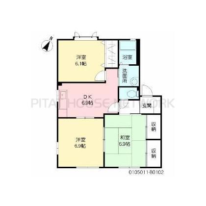 間取りは反転タイプになります。