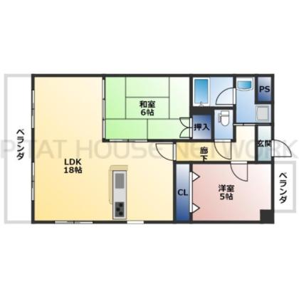 間取りは反転タイプになります。